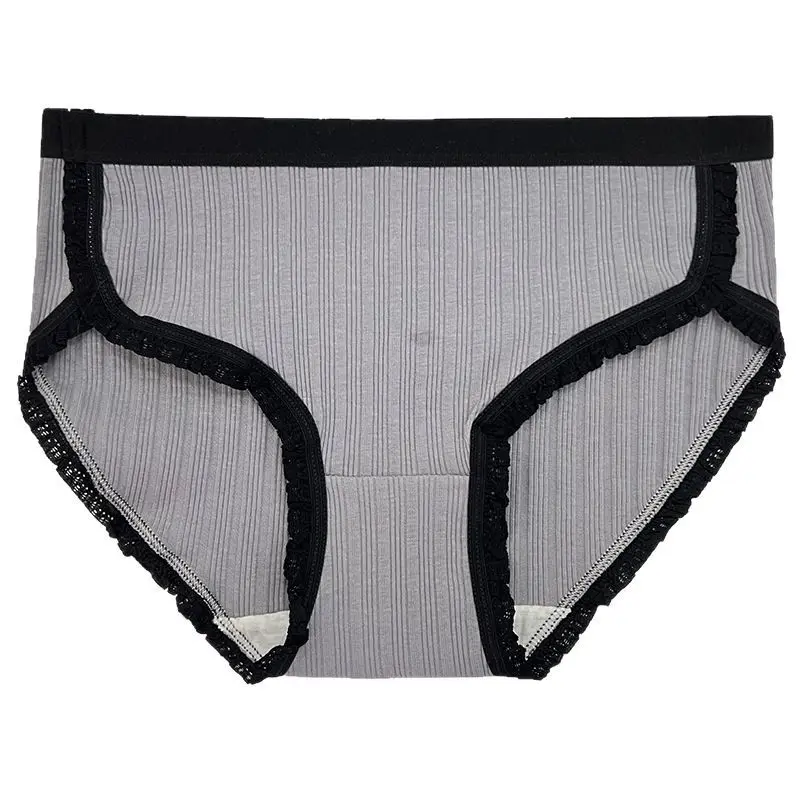 Immagine 7: 1 pz stile sportivo cotone mutandine da donna biancheria intima traspirante pantaloncini a vita media mutande slip tinta unita lingerie sexy corta