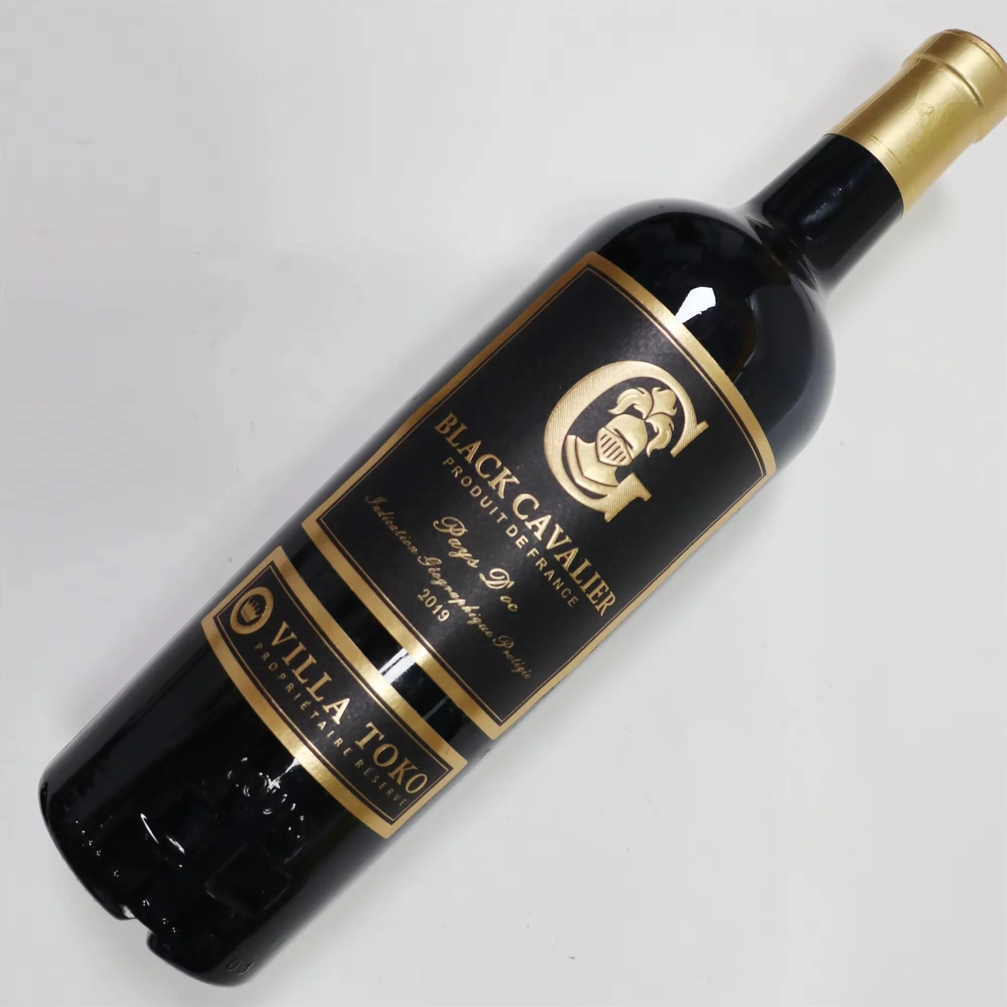 Custom Gold Foil Label Roll｜Adhesive Paper Sticker｜UV Printing Stamping｜Wine Beverage Food