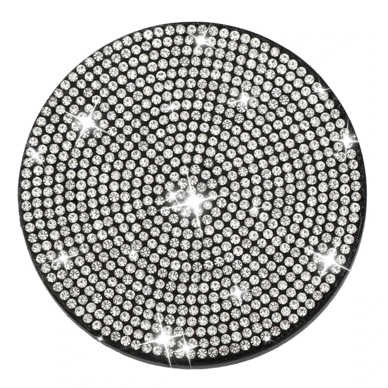 Sparkling Rhinestones Universal Car Cup Coasters Nonslip Rubber Insert for Enhanced Safety and Durability