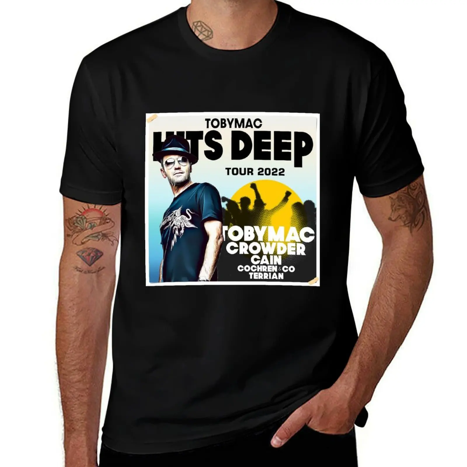 poster tobymac crowder cain edition hits deep tour 2022 T-Shirt Christmas Theme Tee Top T-Shirt