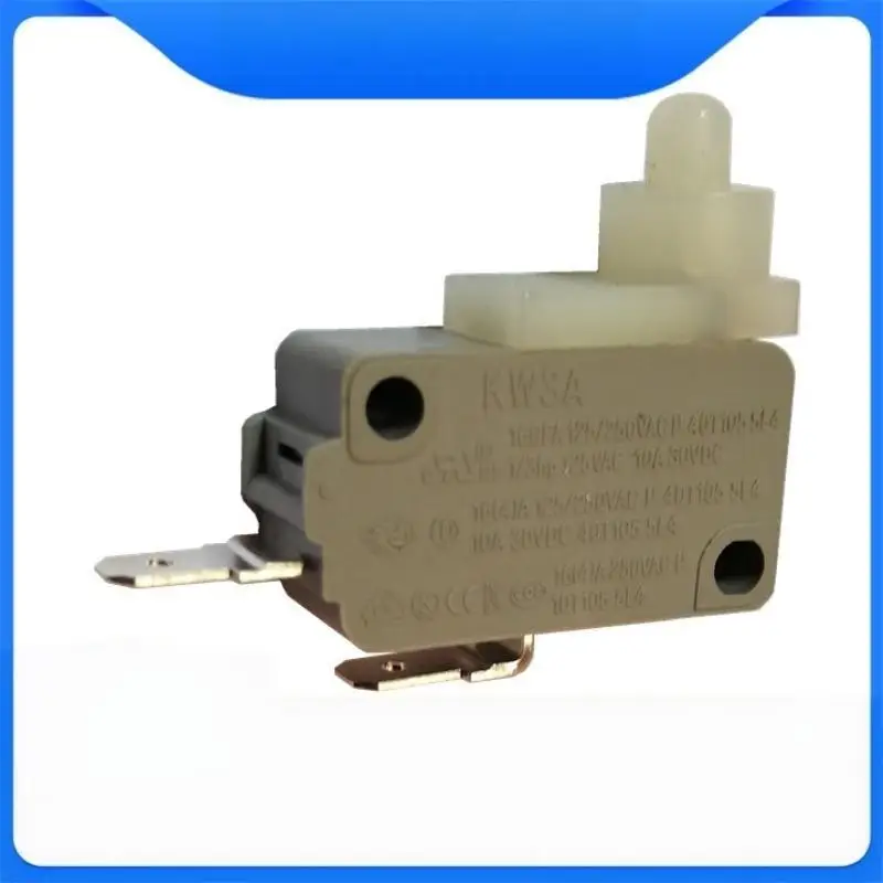 KW3A Self-locking Micro Switch, 16A White Push Button Switch, Dedicated Button Switch For Washing Equipment