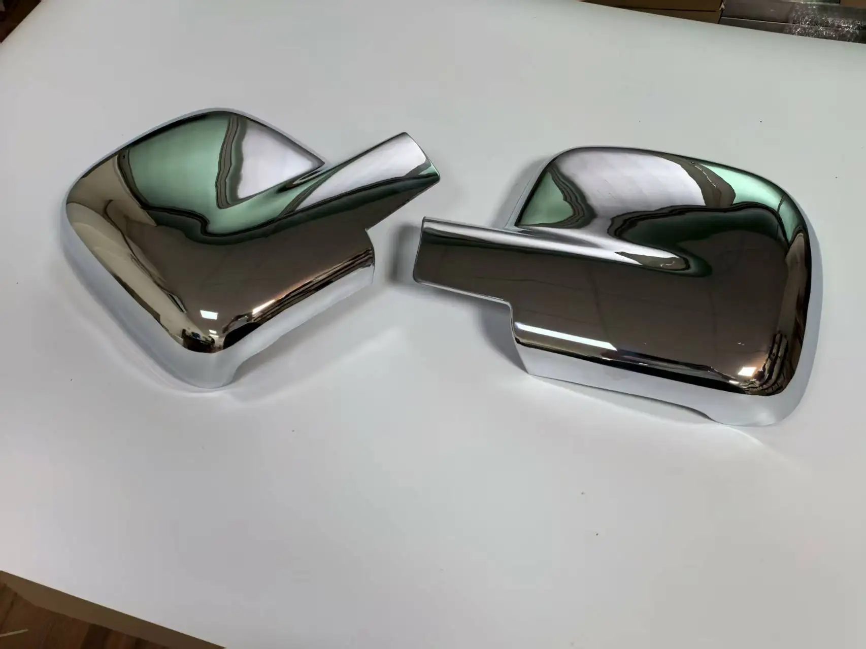 Pair Chrome Mirror Cover for VW T5 Transporter  (Left Hand Drive Only)