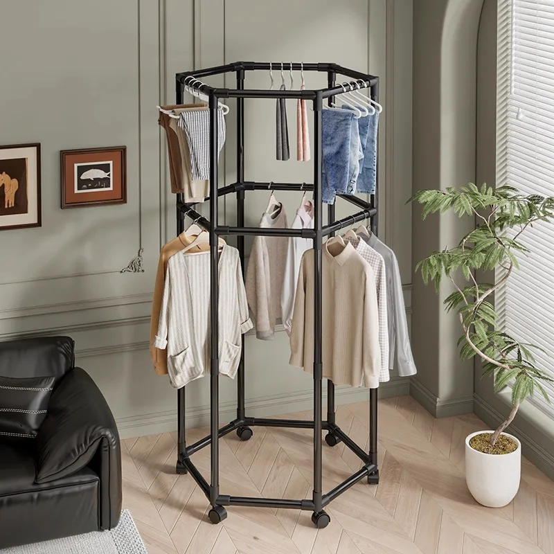 

Устойчивая напольная вешалка для одежды от пола до потолка, мобильная сушилка для белья, сетчатая вешалка для одежды для прихожей, прочная и долговечная.