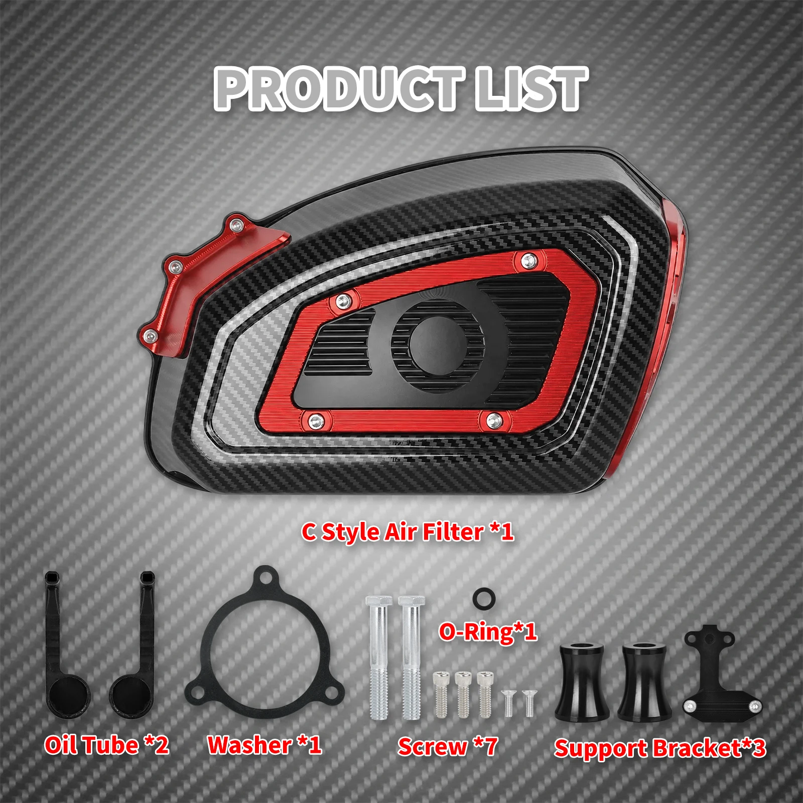 Motorcycle Air Cleaner Filter For Harley Touring Street Electra Glide Sportster XL Softail Low Rider FXBR Dyna Fat Boy FXBB