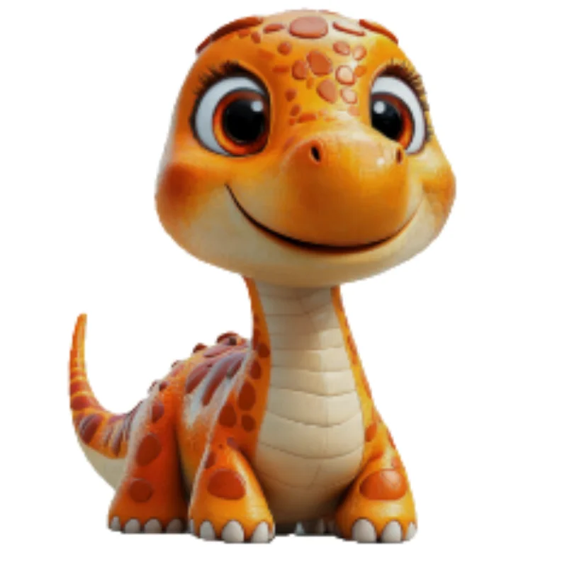 Happy Smiling Little Dinosaur Silicone Mold - Theme Mold for Easy Candy and Chocolate Making