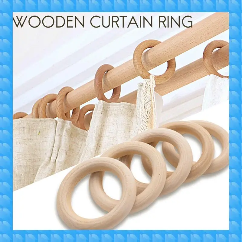 ETRT 10X حلقة خشبية لصياغة المجوهرات اليدوية مقاس 50 مم