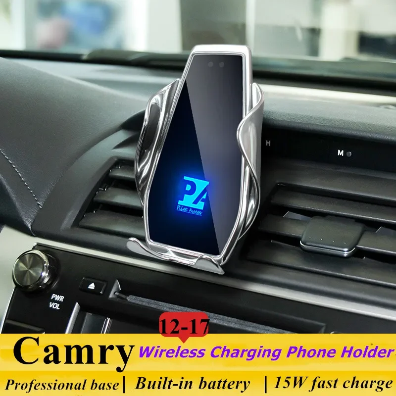 

2012-2017 For Toyota Camry Phone Holder Wireless Charger Car Mobile Phone Mount Navigation Bracket GPS Support 360