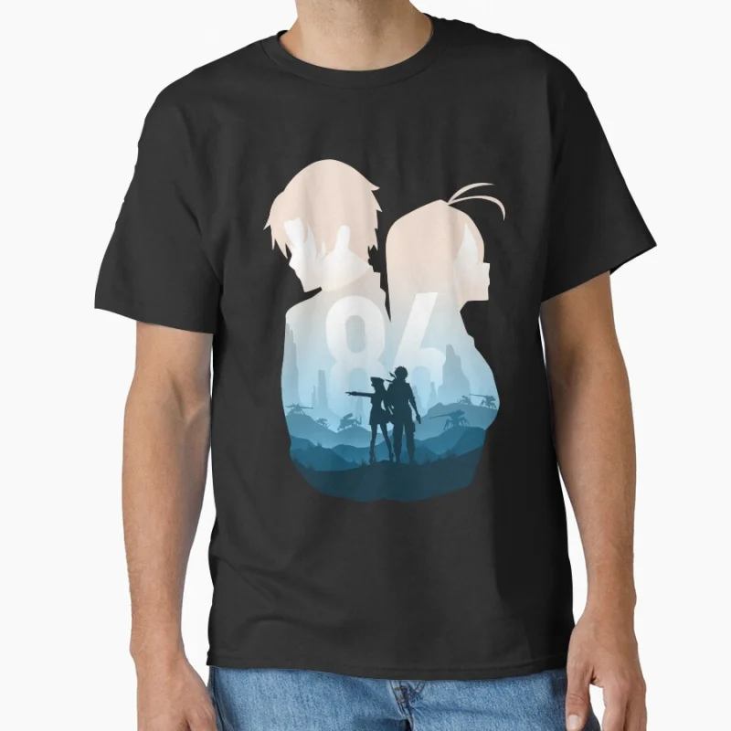 

86 Eighty-six Landscape Manga Science Fiction Light Novel Anime t shirt for men 100% cotton Large size tops S-6XL Gift Tshirt