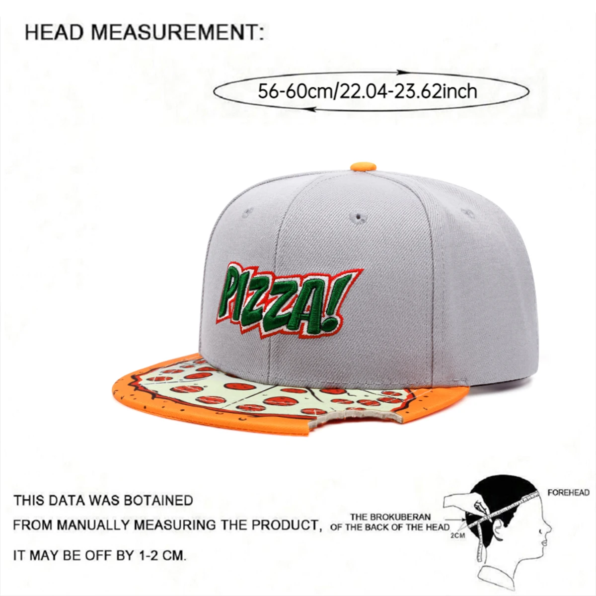 2025 جديد بيتزا الرجال الشارع التزلج قبعة الشارع الرقص الهيب هوب قبعة المرأة في الهواء الطلق ظلة قبعة حافة مسطحة قبعة قبعة بيسبول