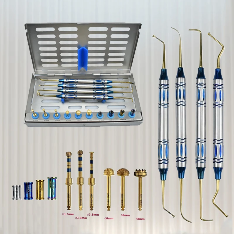 

Dental Sinus Lifting Elevation Kit Implant Drills Stoppers Periosteal Separator Plant External Lifting Drill Surgical Tools
