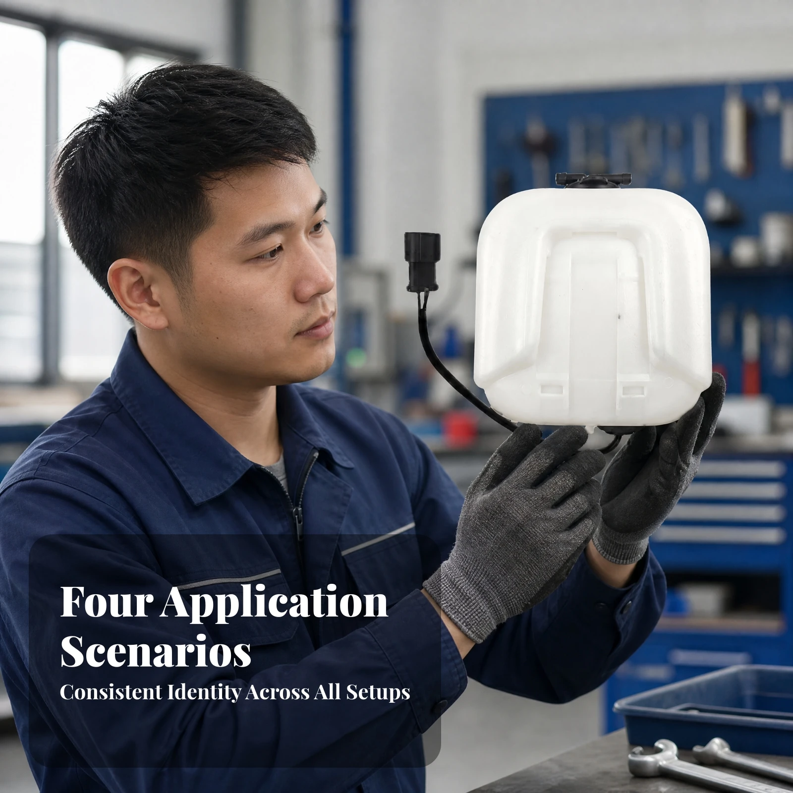 Machinery Brand PC56 Coolant Expansion Reservoir Easy to Install Machinery Brand PC56-7 Coolant Overflow Tank Compact