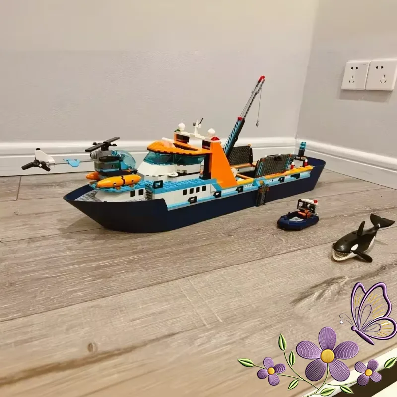 en-stock-815-piezas-serie-city-deep-sea-buque-de-exploracion-decoracion-marina-Artica-para-el-hogar-barco-de-investigacion-bloques-de-construccion-regalo-de-cumpleanos