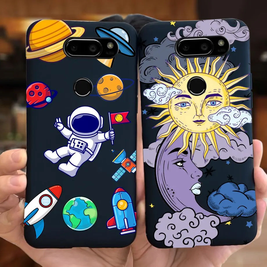 For LG V30 / V30+ / V30s ThonQ Case Soft Silicone Shockproof TPU Back Cover for LG V30 Plus Case Funda Lovely Cartoon Cool Style