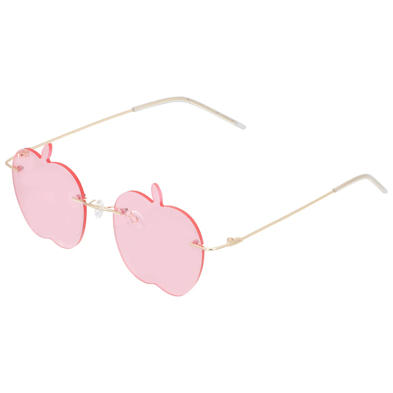 

Funny Sunglasses Shape Women Party PC Frameless Man Rimless Fashion Creative Photo Prop UV Protection Multipurpose