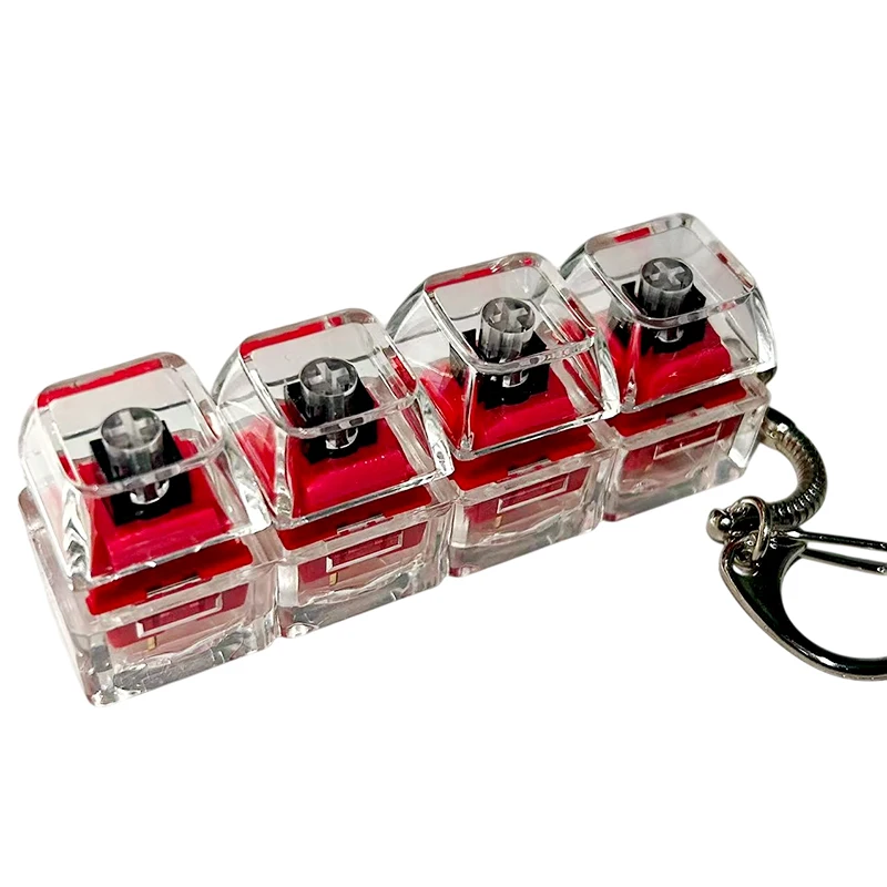 LED لوحة المفاتيح مفتاح سلسلة لعبة 4 مفاتيح الميكانيكية لوحة المفاتيح محور تستر زر Keycap إصبع لوحة المفاتيح غطاء لعبة الضغط الصحافة أداة