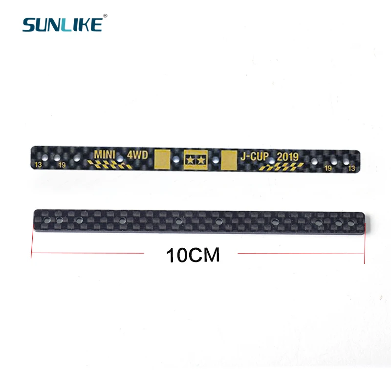 Staffa di installazione multiroller anteriore/posteriore in fibra di carbonio da 1.5mm autofabbricata J-Cup 2019 per modelli da corsa Tamiya Mini