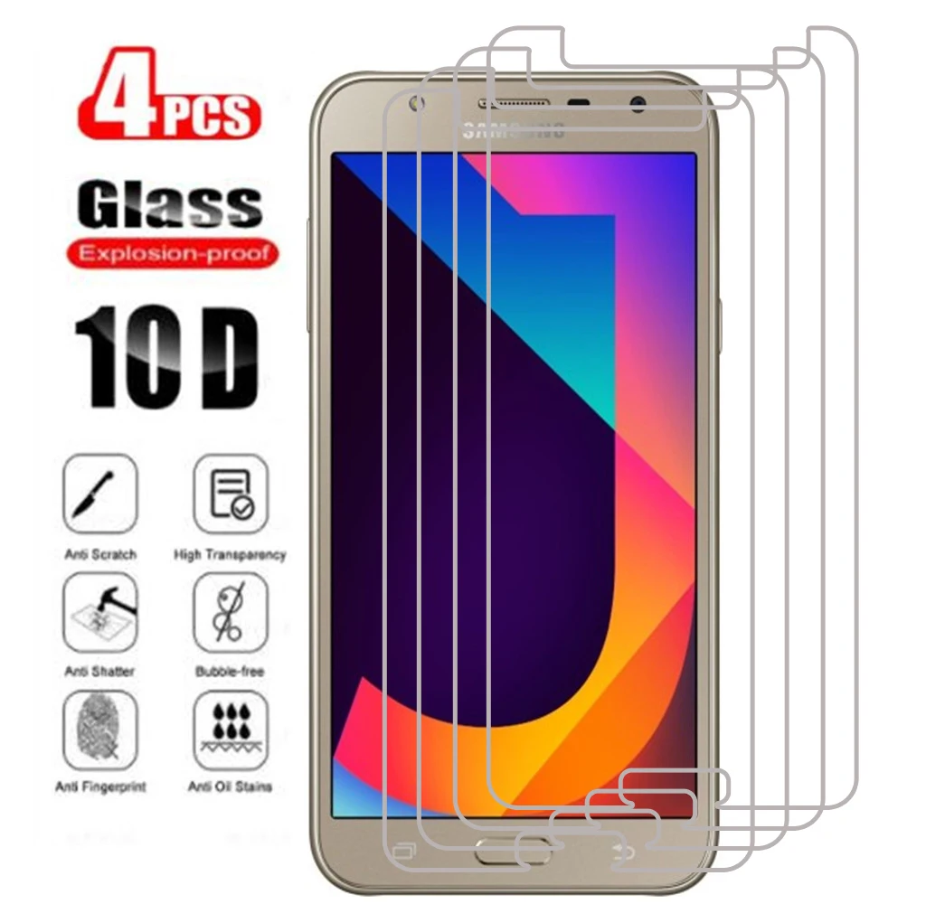 4 Uds Protector de pantalla sFor Samsung Galaxy J7 Neo vidrio templado para Samsung Galaxy J7 Neo Glass J7 Neo película antiarañazos