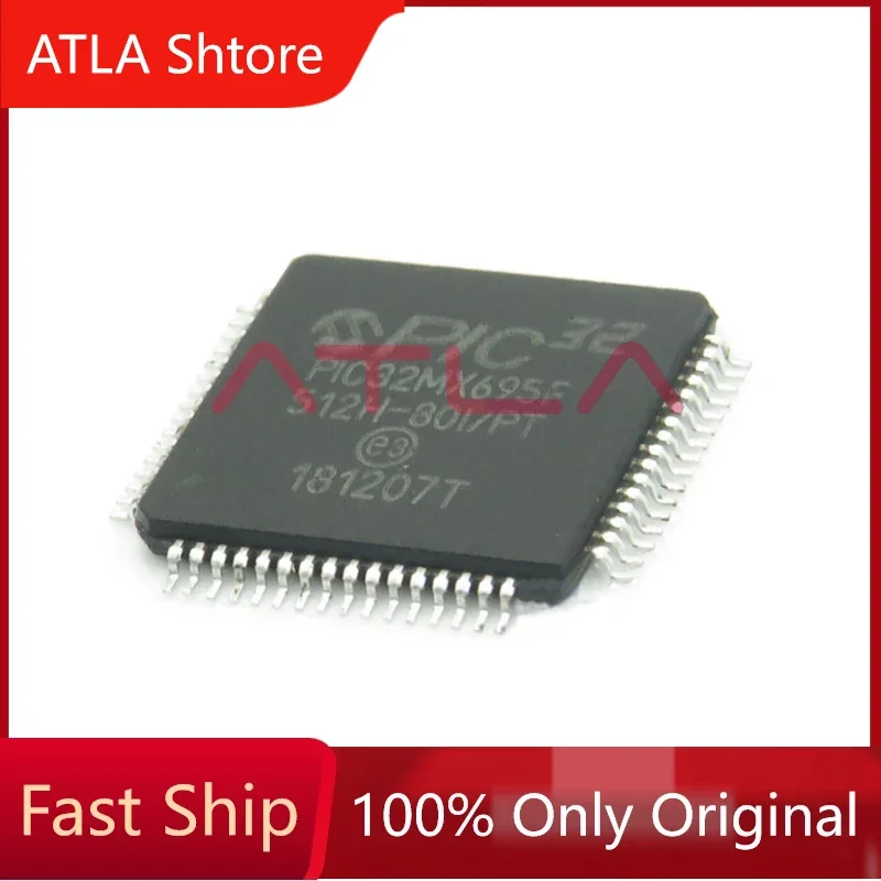 

1 Piece PIC32MX695F512H-80I/PT TQFP-64 Silk Screen PIC32MX695F512H QFP Chip IC New Original