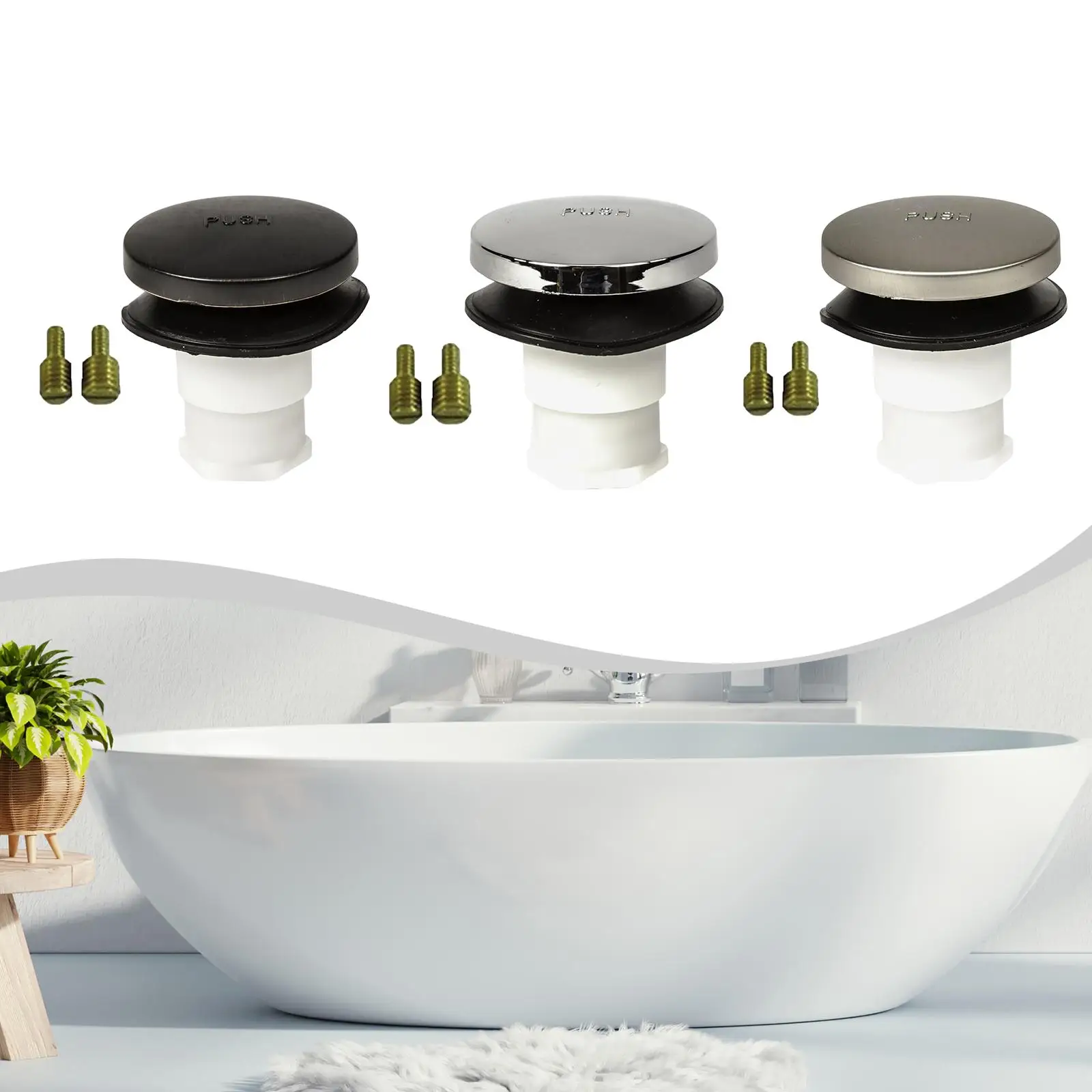 

Secure Fit Bathtub Plug Stopper Star Washer Rubber Gasket Hair Filter for Bathtubs Washbasin Kitchen Sink