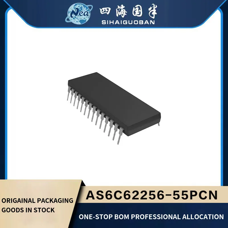 

5PCS Electronic Components AS6C62256-55PCN DIP28 AS6C62256-55SINTR SOP28 IC SRAM 256KBIT PARALLEL