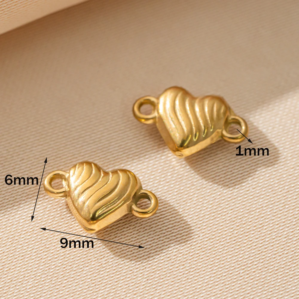 20 Stück Edelstahl-Anhänger in Form von Krabben, Blumen, Liebesherzen und Muscheln für Halsketten, Armbänder, DIY-Schmuckherstellung – Detail 4