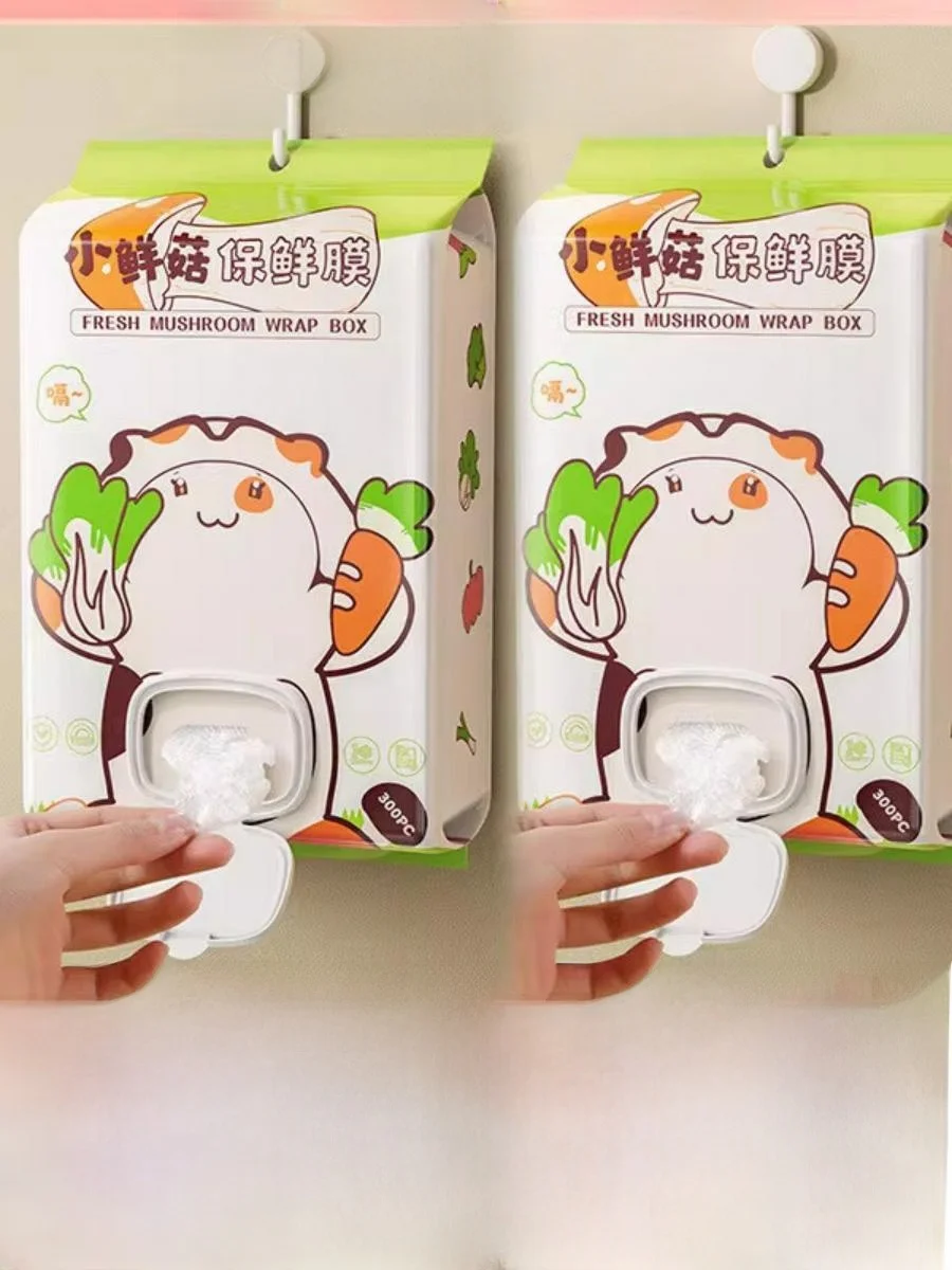 使い捨て伸縮性食品保存フィルムカバー-キッチン残り物鮮度保持バッグ-ルーズフィットストレッチラップ容器-環境に優しい