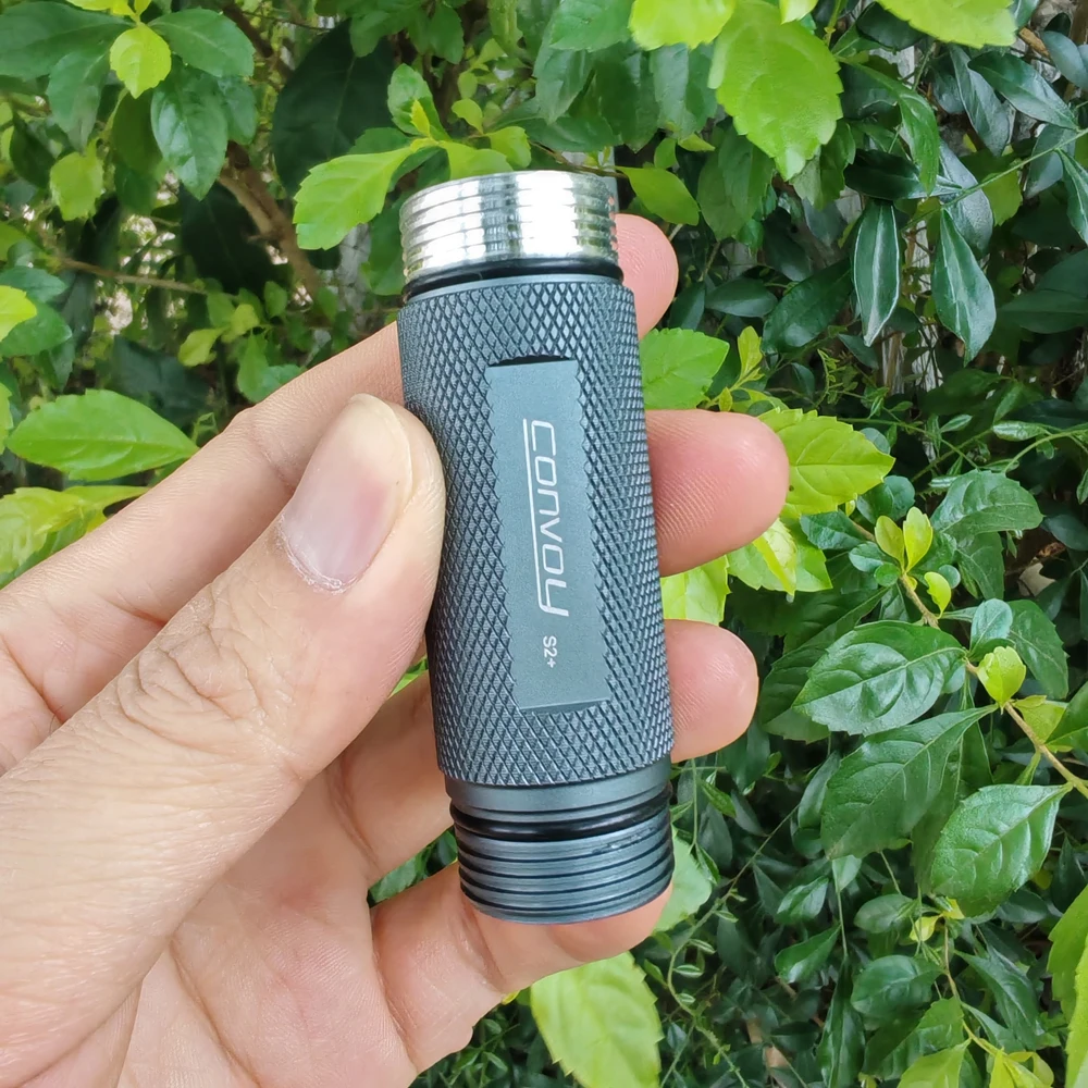 Convoy S2+ 18650 Tube for Flashlight Rectangular Thread Grey