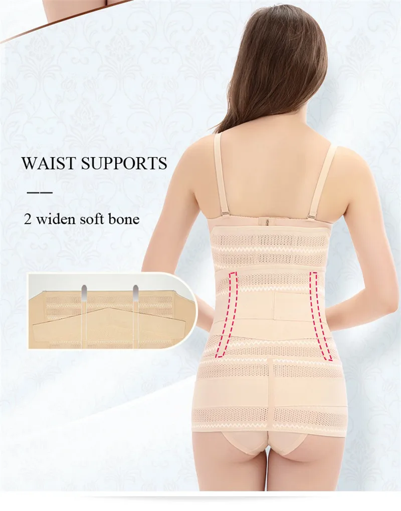 Gorset 3 w 1 po porodzie opaska na pas kobiety w ciąży brzuch brzuch miednicy pas Wrap gorset Waist Trainer odzyskiwanie bandaż pasek urządzenie do