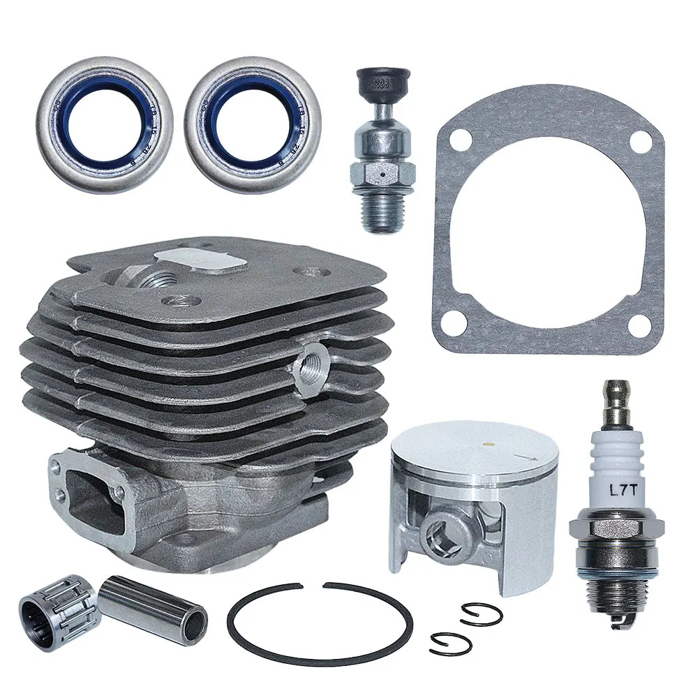 Imagem -03 - Furo Grande 52 mm Kit Junta do Pistão do Cilindro para Husqvarna 61 268 272 272xp Motosserra 503758172 503446501 w Rolamento de Agulha Selo Óleo