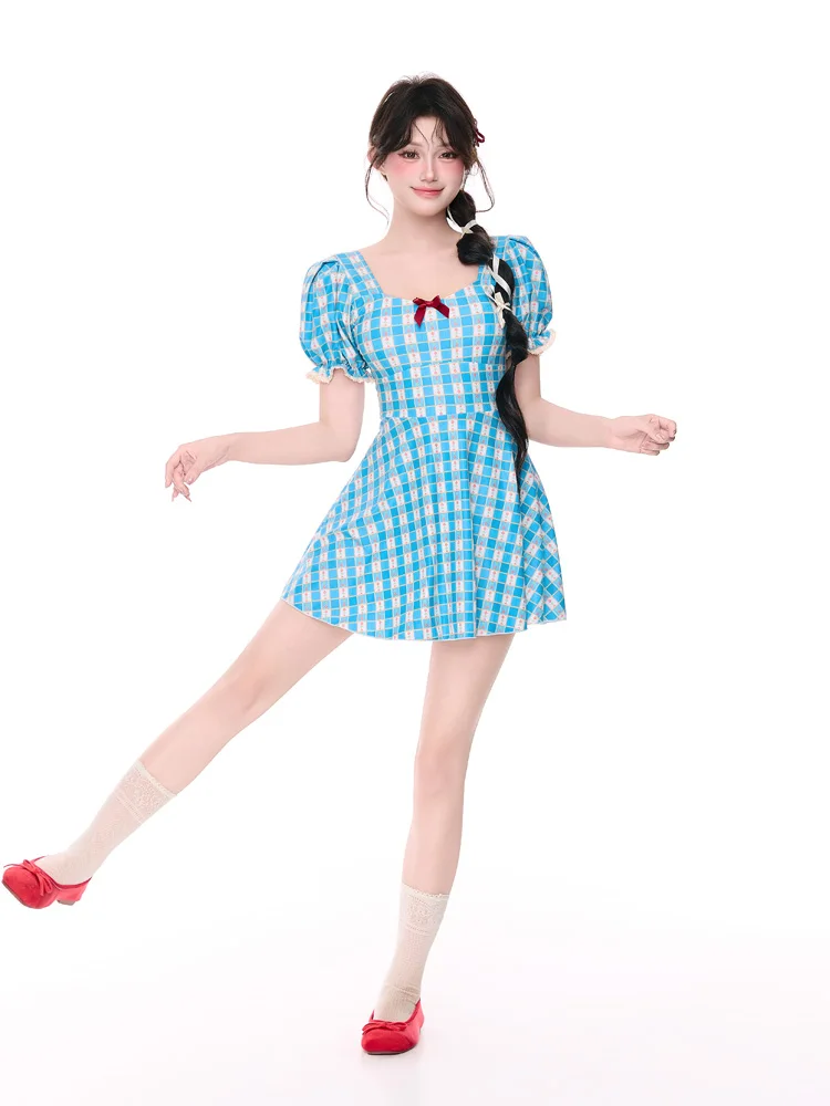 

Conservative Sle One-Piece Swimsuit for Women Cute Japanese Sle Thermal Bathing Suit Slimming Design ort Sve V-Ne