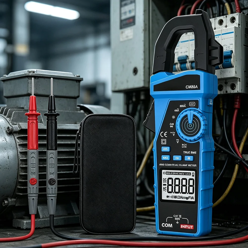 CM88A Clamp Meter Fully Automatic Digital Display Electrician\\\'s Clamp Meter Clamp Multimeter Non-Contact Voltage Detection
