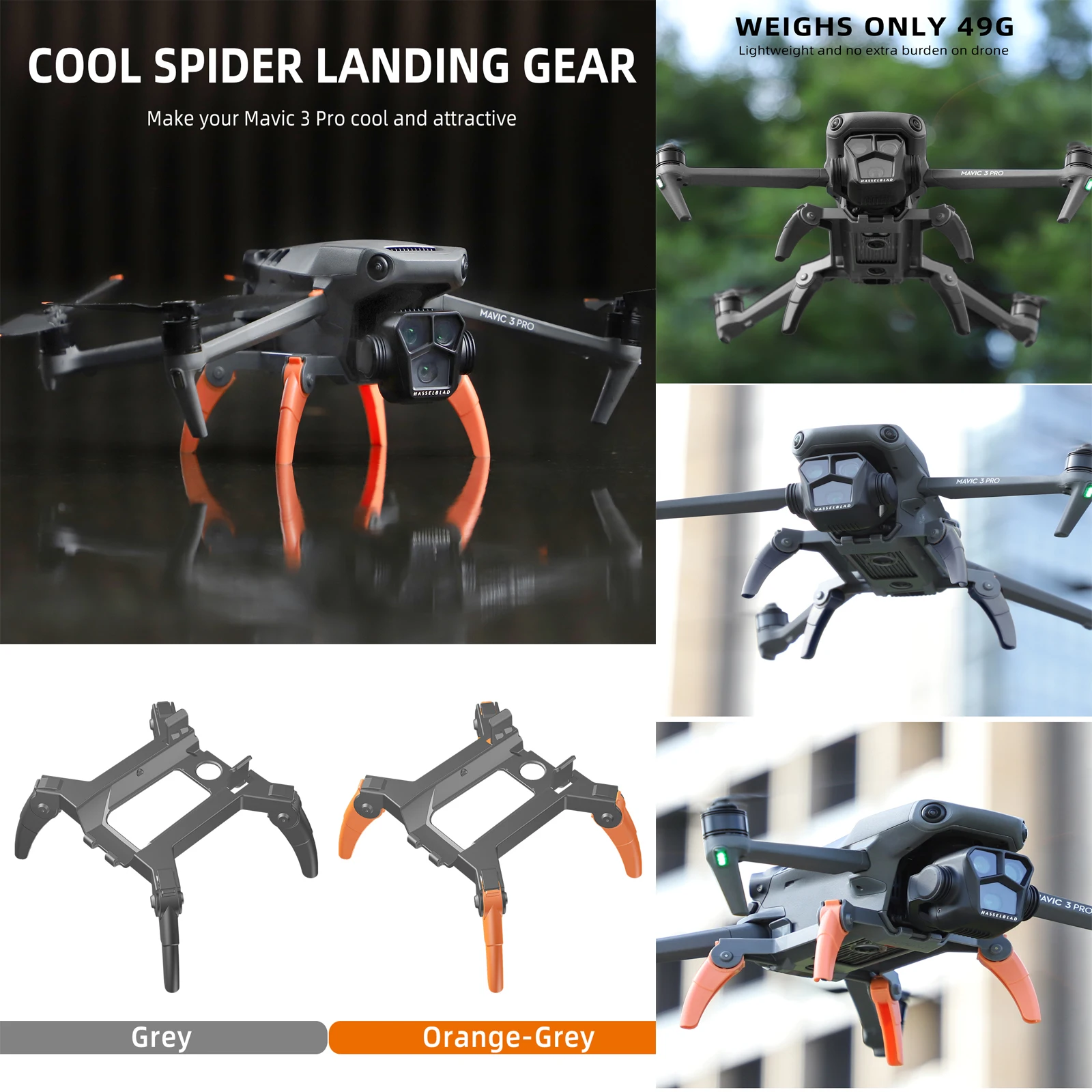 Sunnylife LG582 Landing Gear For DJI Mavic 3 Pro Foldable Expansion Landing Gear Landing Kit Drone Accessories