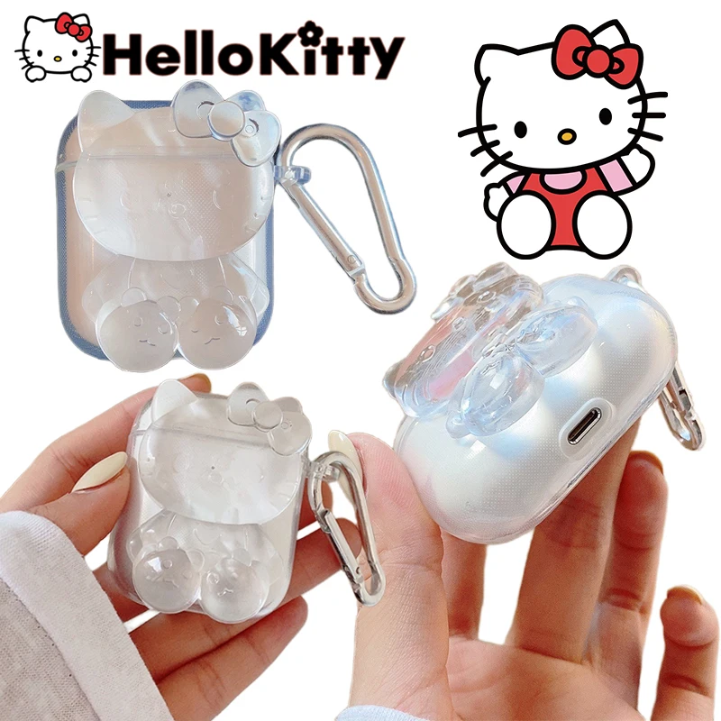 �y�Z�[�����zAirPods 3/2/1/Pro�p�̓����ȃP�[�X,kawaii kt cat,hello kitty�C���z���p�̃V���R���P�[�X