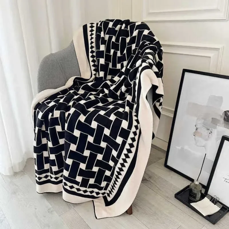 Light luxury brand pure cotton blanket
