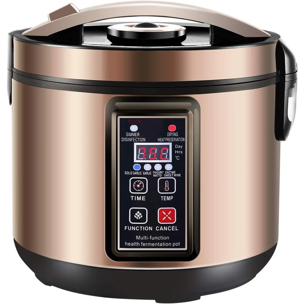 Fermentador de ajo negro de 6L, yogurtera con Control de temperatura y tiempo ajustables, máquina Kimchi, máquina para hacer vino de arroz dulce completa