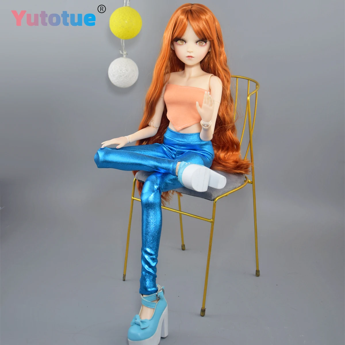 YUTOTUE 60 cm hoogte gouden ogen meisjespop met modekleding set upgrade make-up BJD pop speelgoed