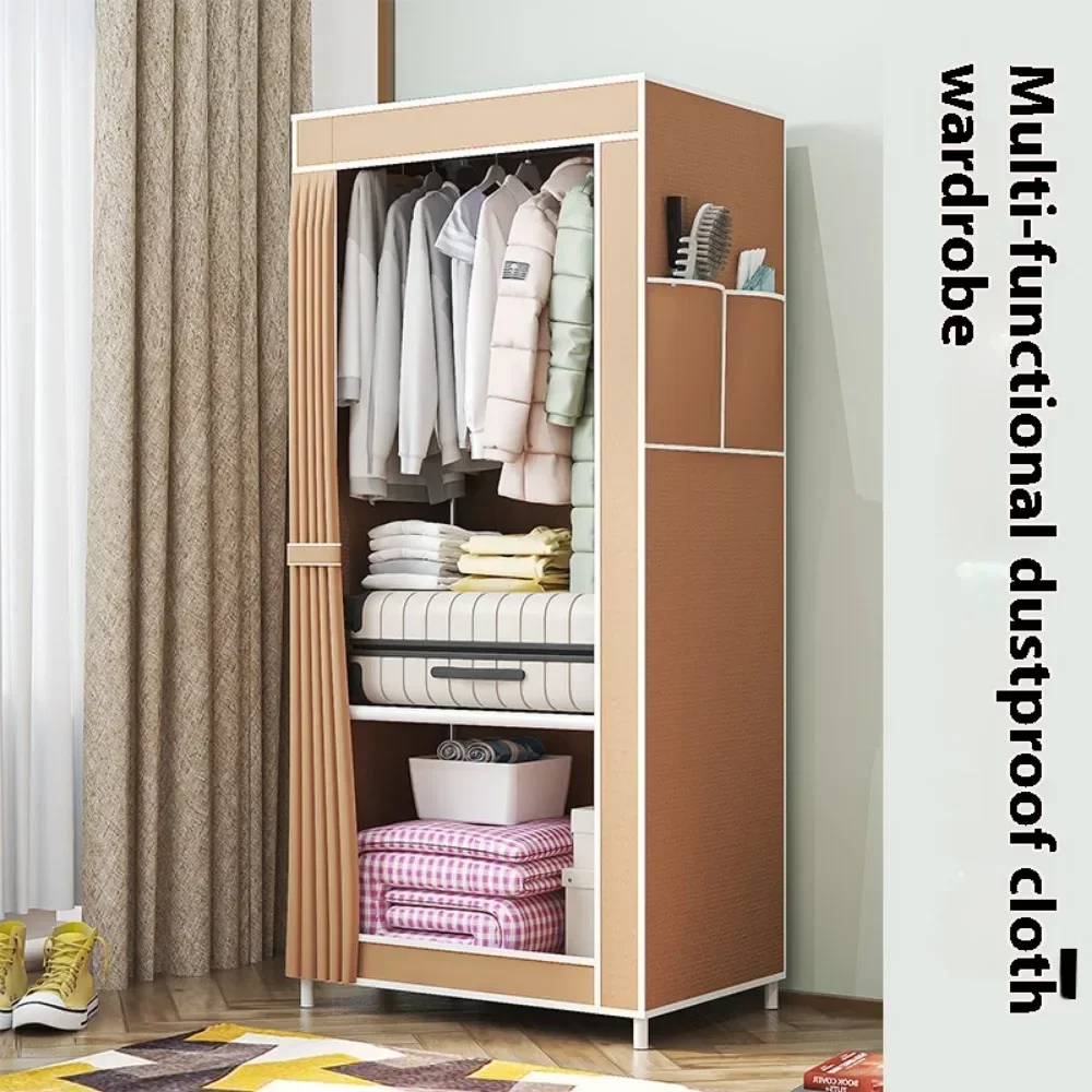 Simple Cloth Wardrobe Enlarged Open Closet Large Capacity Portable Folding Cupboard Organizer Dustproof Clothing Storage shelves