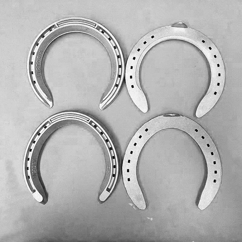 Alumínio Alloy Speed Racing Ferradura, Sapato De Cavalo, Equipamento De Cavalo, Arnês Suprimentos, Sapato De Ferro, 4 Pares, 24 Unhas