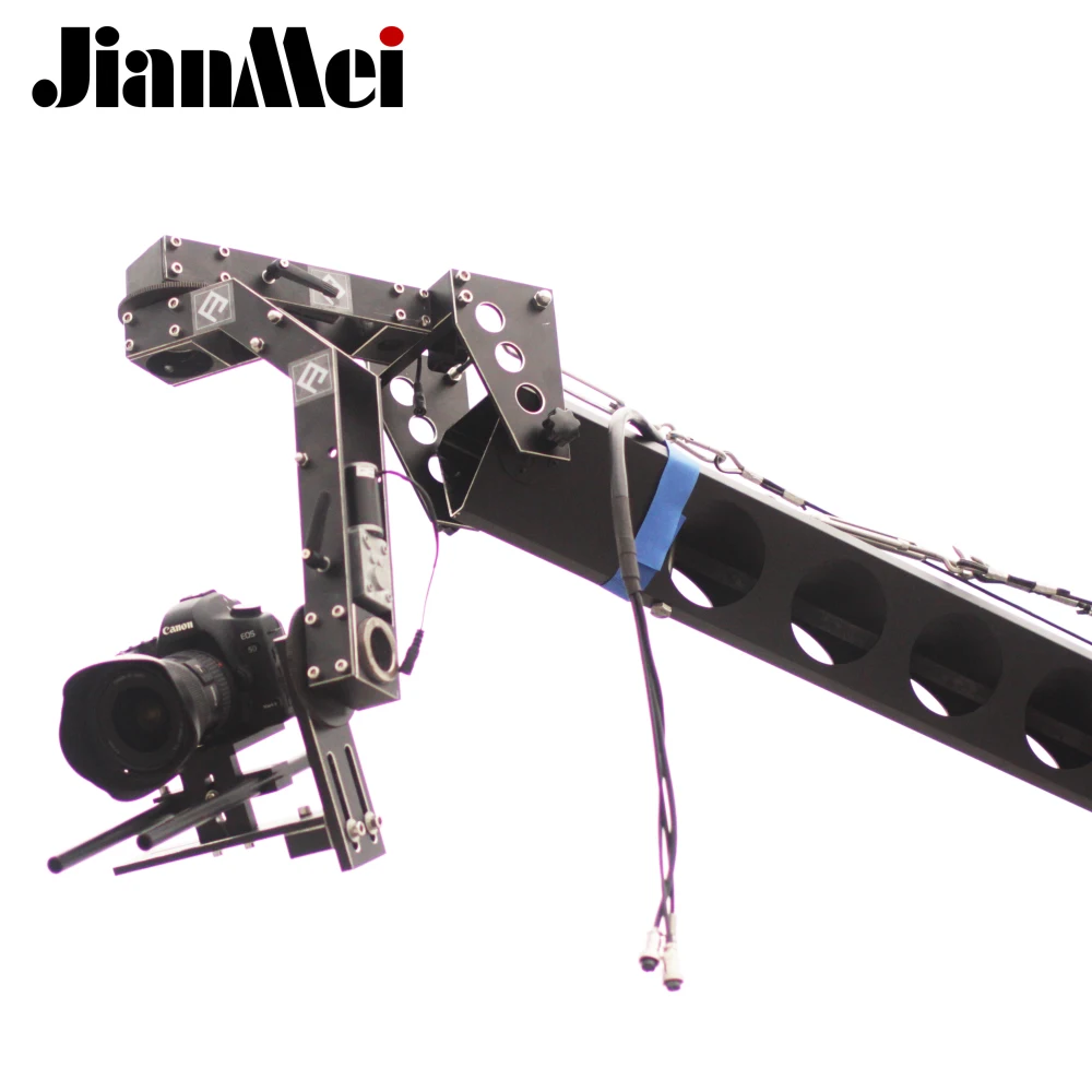 Jianmei 12 meters systems camera cranes accesorios for sony a6000 movies  equipment motorized camera pan tilt