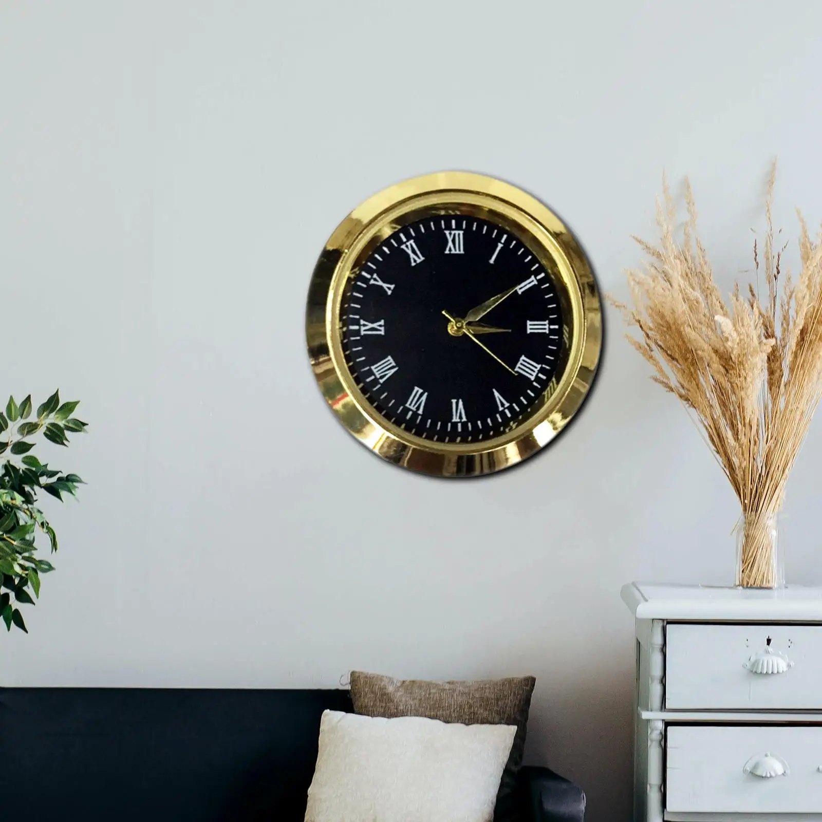 Round Clock Insert Roman Numerals Fit Diameter 1-3/8 Inch (35 Mm) for School