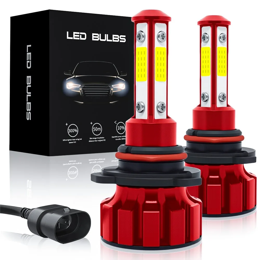 

H7 H11 HB3 HB4 9005 9006 Светодиодные лампы для фар 12 В 20 Вт 6000 К 360 ° Модернизация легкого автомобиля