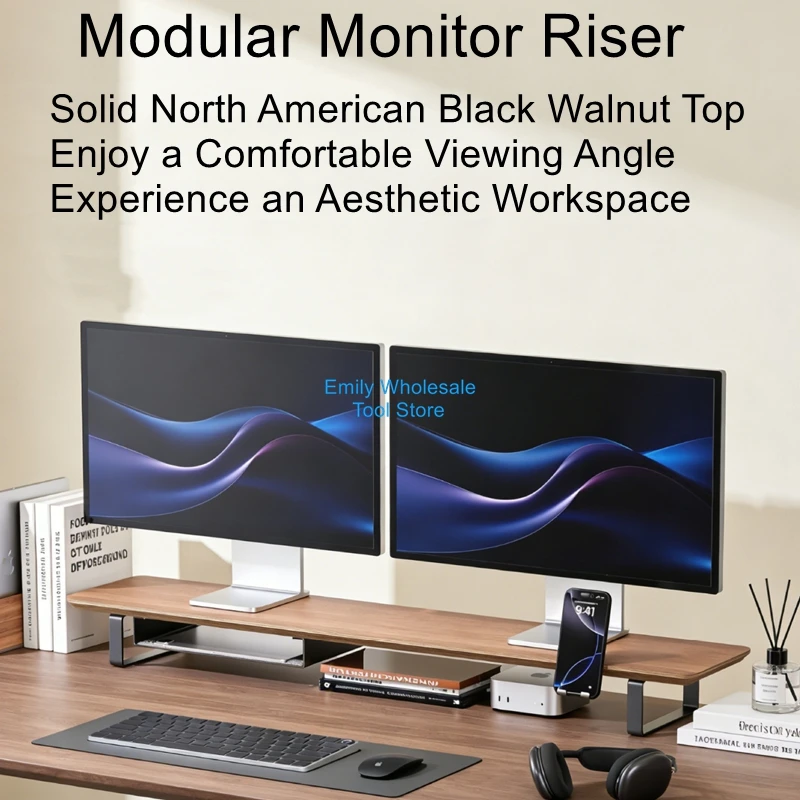 

Подставка для настольного монитора, подставка для стола из массива дерева, модульный стеллаж, опорная подставка