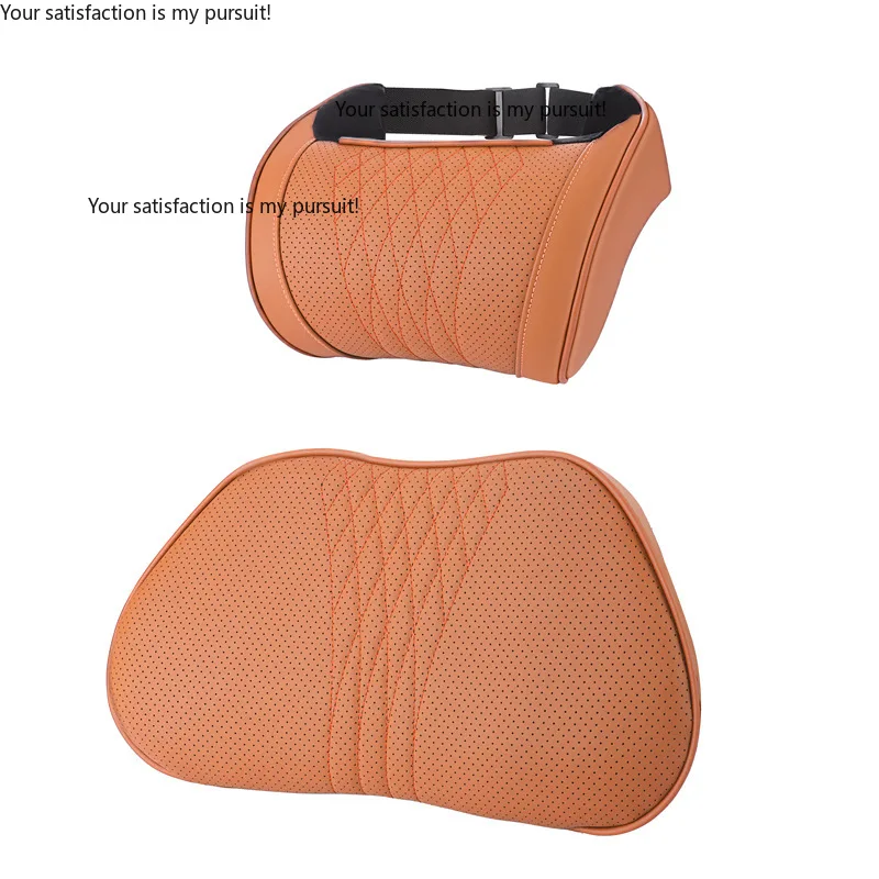 Suitable for Maybach Toyota Car Seat Headrest Napa Leather Neck Pillow Cushion