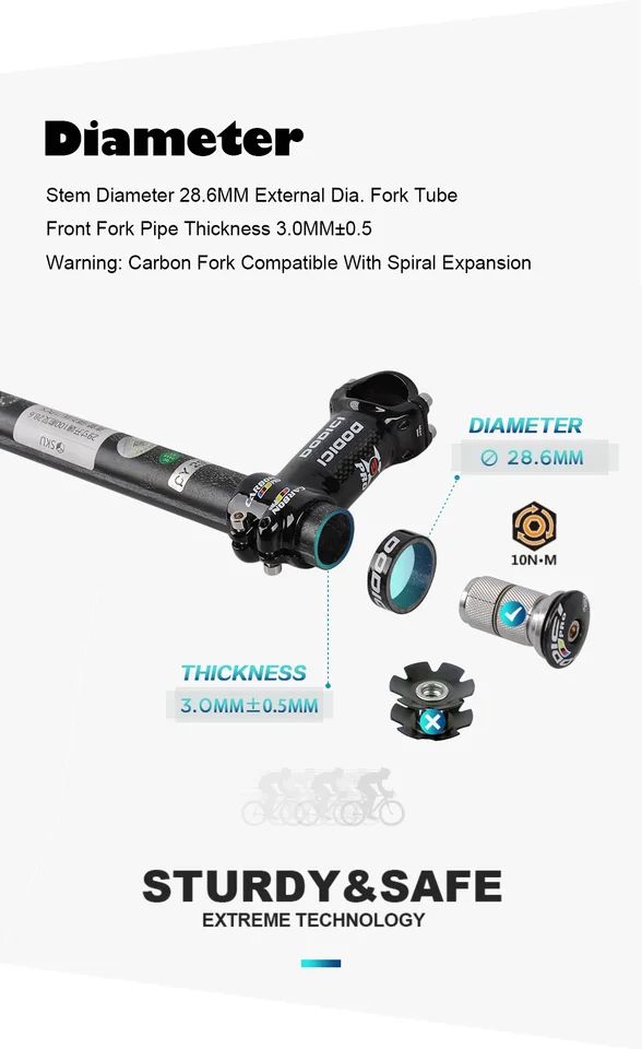 Dici-カーボンファイバーロードバイクフォーク,28.6mm,フルカーボン