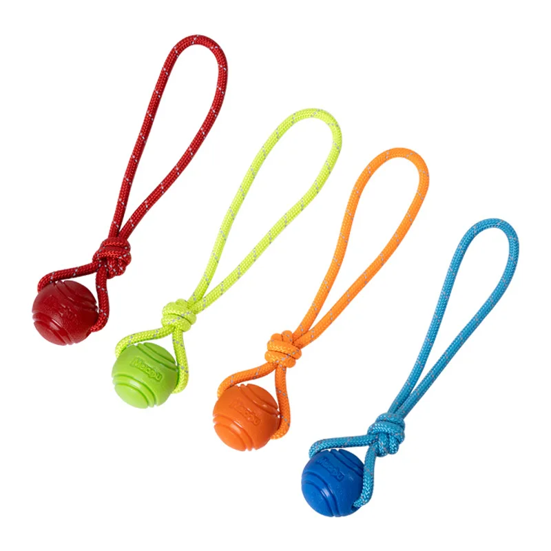 Bouncy Ball for Pet Dog, Solid Rubber Ball, Chewing Toy, Outdoor Throwing, Retrieve Dog Training, Jouet Chien, 6cm