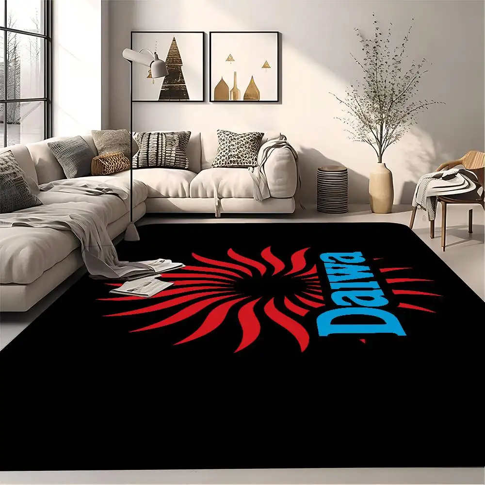 Classic Fishing Tackle Logo D-Daiwa Floor Mat Non-Slip Laundry Room Mat Laundry Decor Balcony Child Living Room Bedside Mats