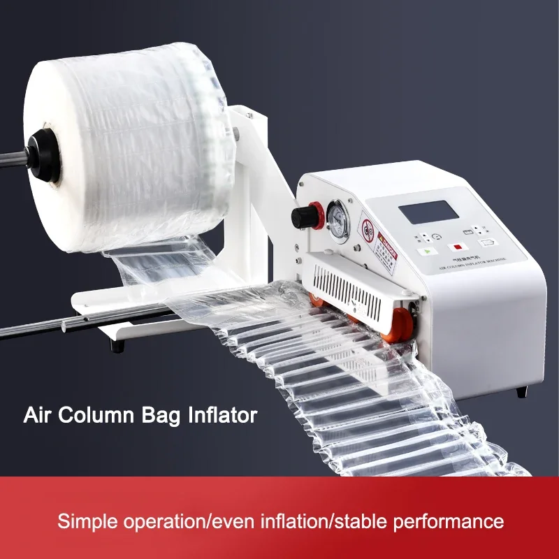 Air column bag inflator automatic logistics shockproof packaging milk powder honey packaging thick bubble column membrane