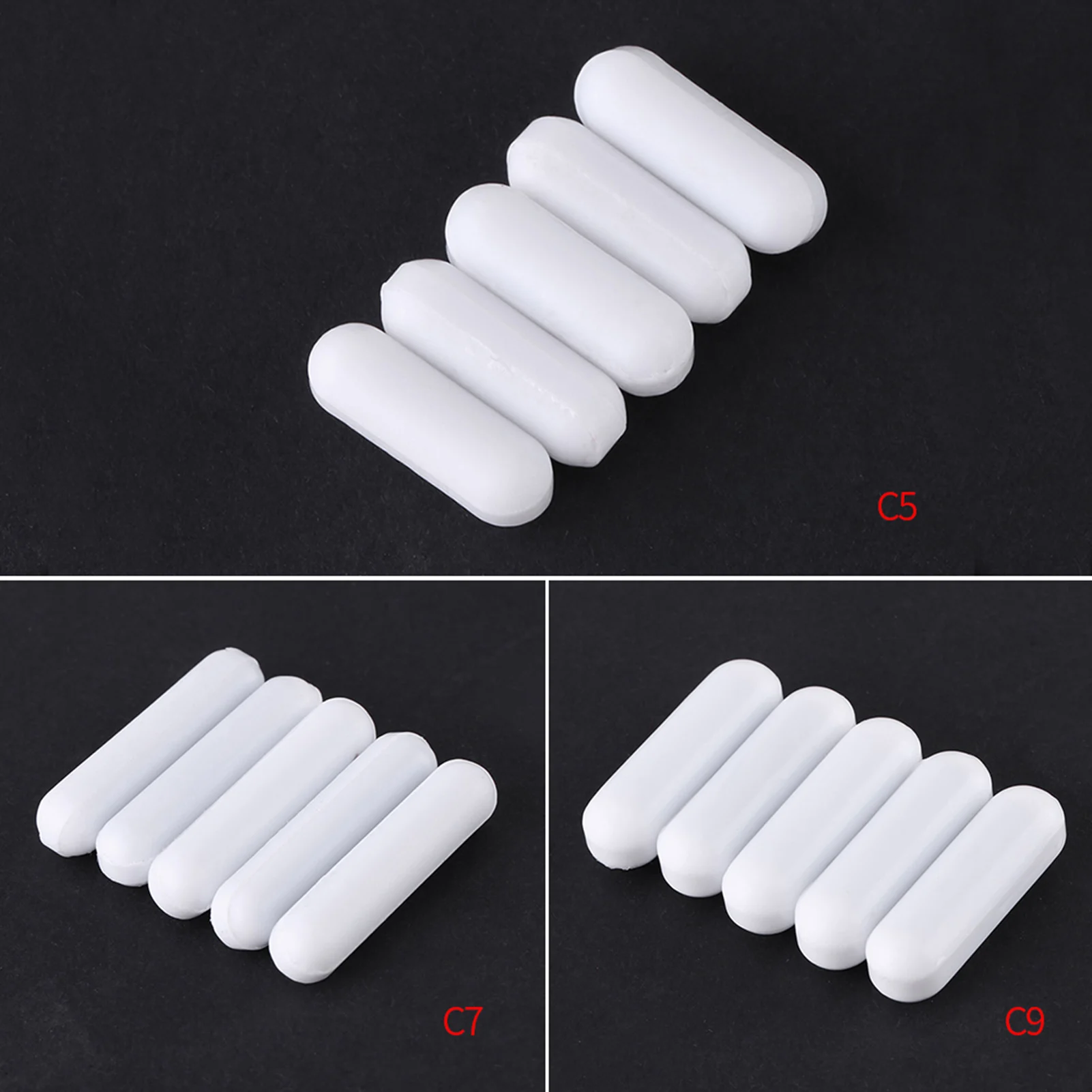 Type C White Color PTFE Stir Bar Laboratory Stirrer Flea   for Magnetic Mixer Laboratory Stirrer Bar Mixer Flea