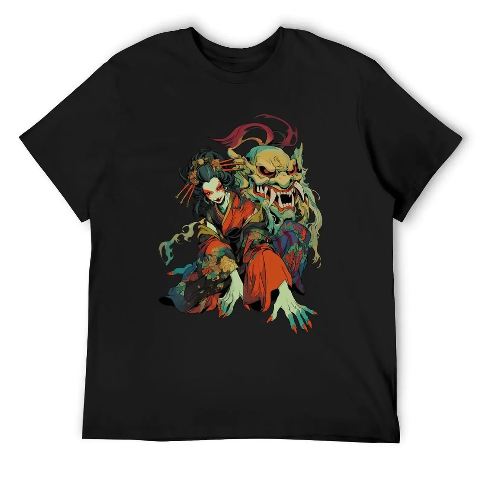 Japanese Folklore Yokai Creature Art T-Shirt graphics boys whites heavyweight t shirts for men