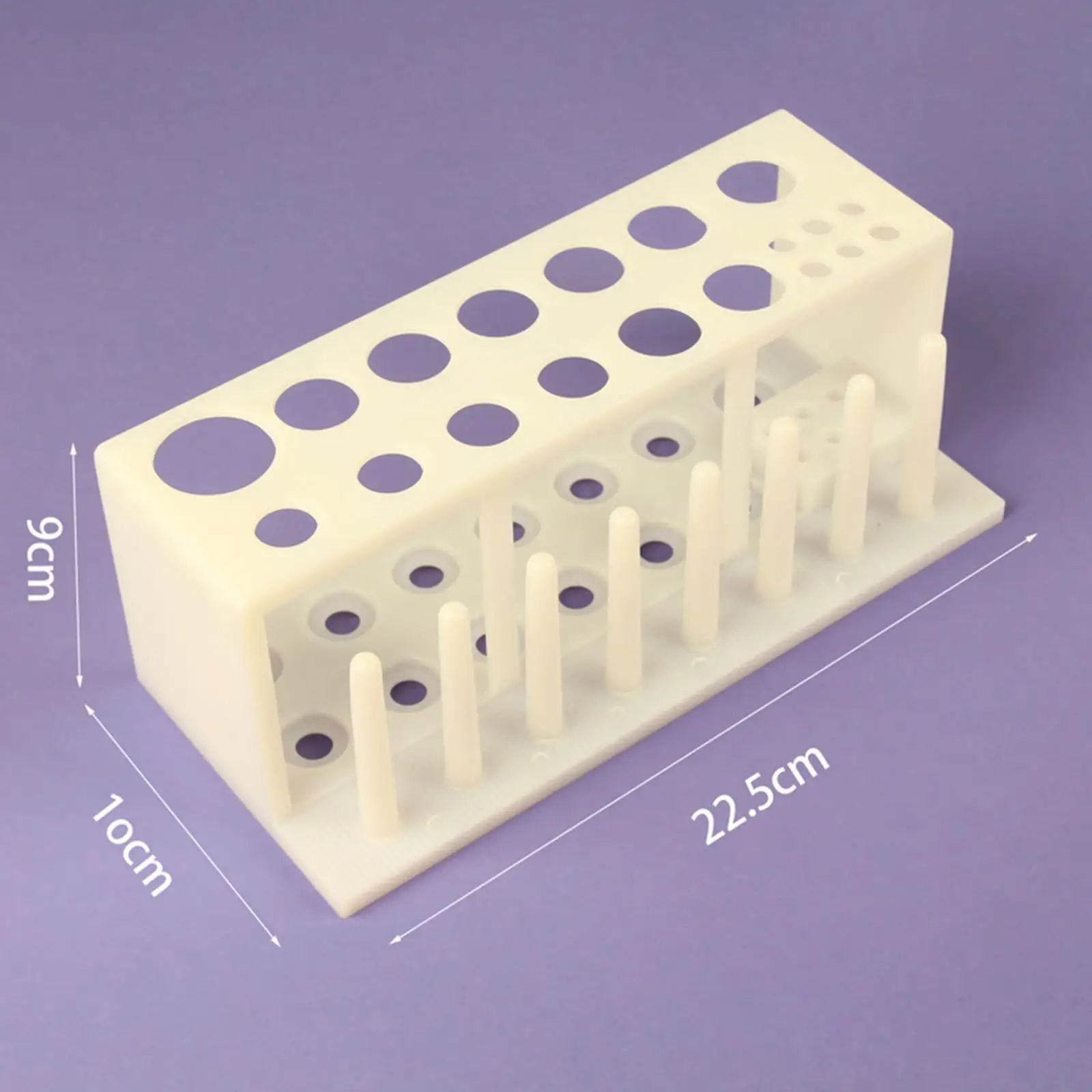 Science Test Tube Stand 19 Holes Multipurpose Centrifuge Tube Holder for DIY Science Sample Collection Sampling Tube Storage